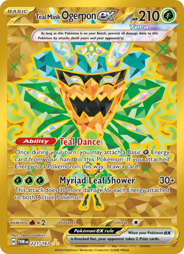 Teal Mask Ogerpon ex, Pokémon card