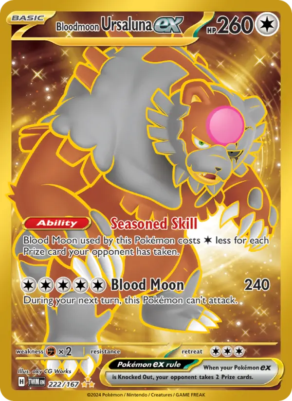 Bloodmoon Ursaluna ex, Pokémon card