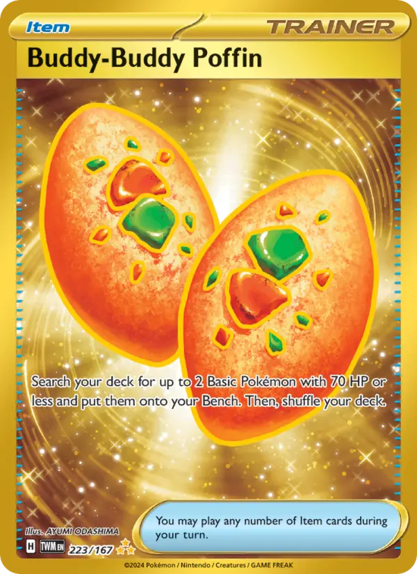 Buddy-Buddy Poffin, Pokémon card
