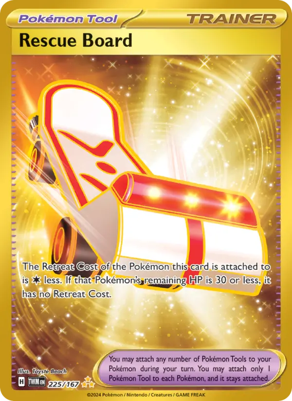 Rescue Board, Pokémon card