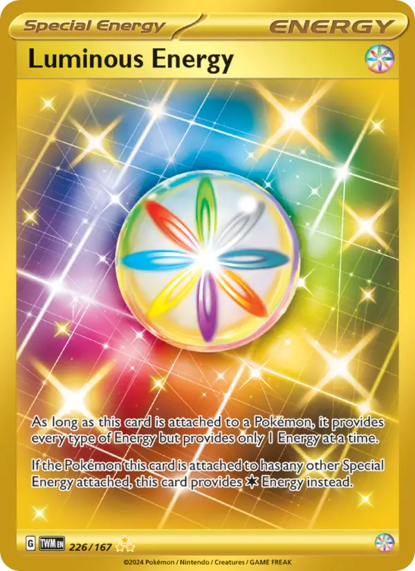 Luminous Energy, Pokémon card