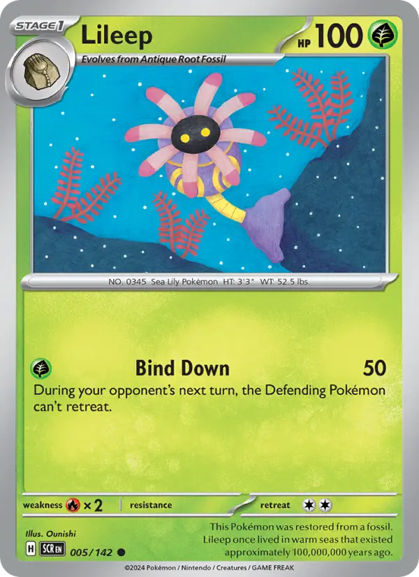 Lileep, Pokémon card