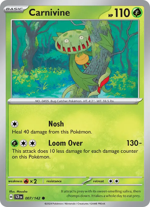Carnivine, Pokémon card