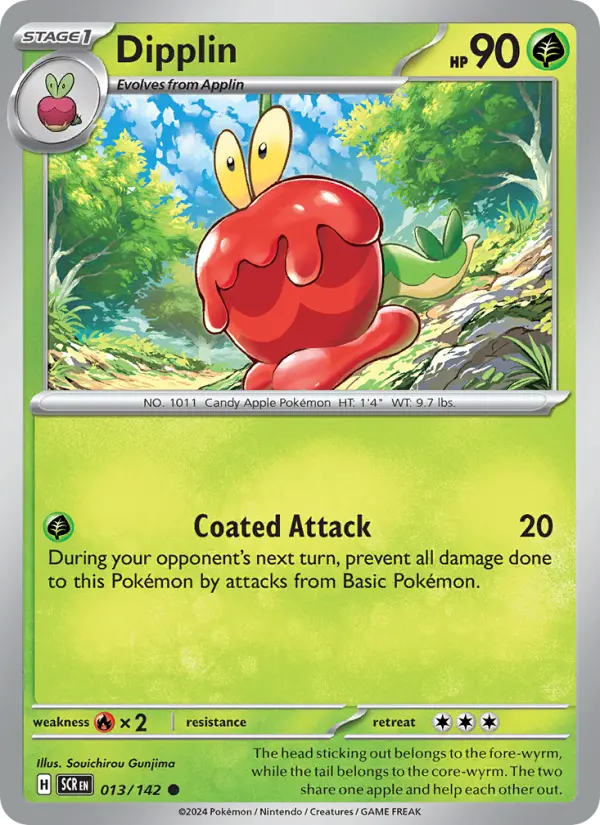 Dipplin, Pokémon card
