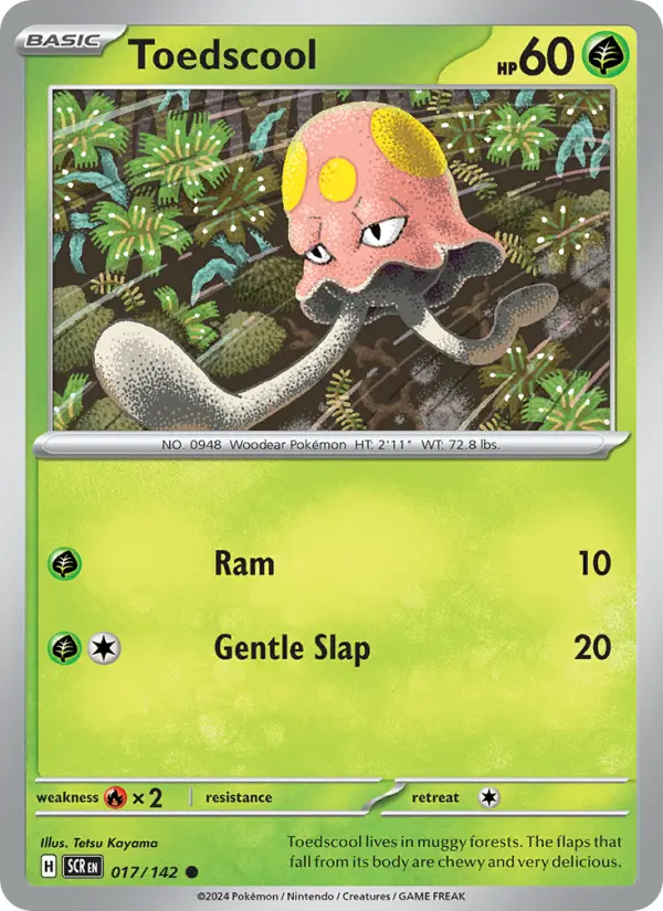 Toedscool, Pokémon card