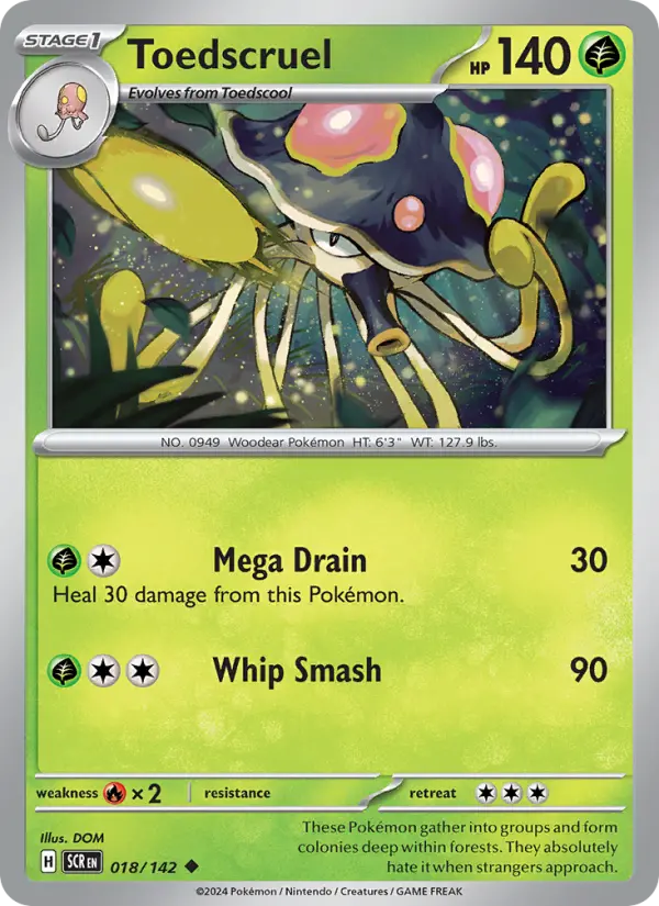 Toedscruel, Pokémon card