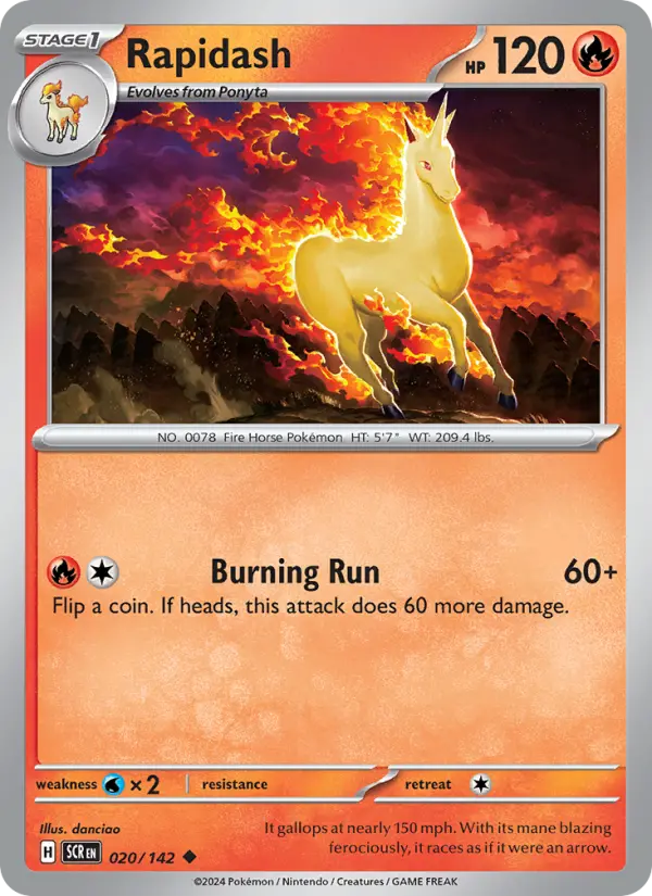 Rapidash, Pokémon card