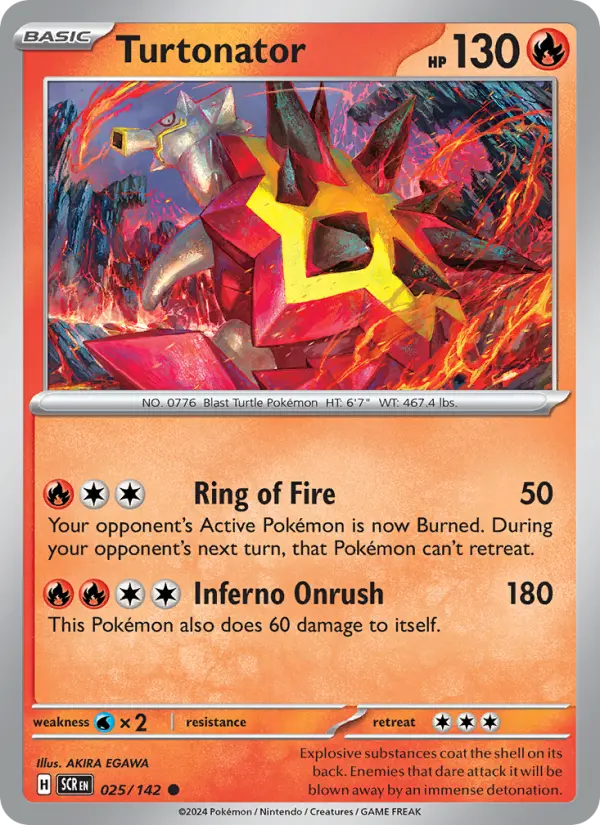 Turtonator, Pokémon card