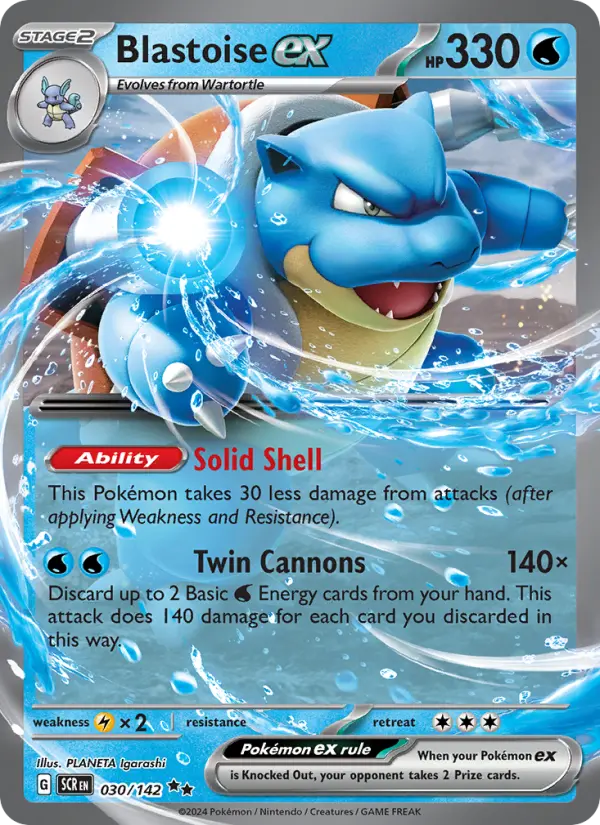 Blastoise ex, Pokémon card