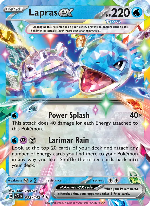 Lapras ex, Pokémon card