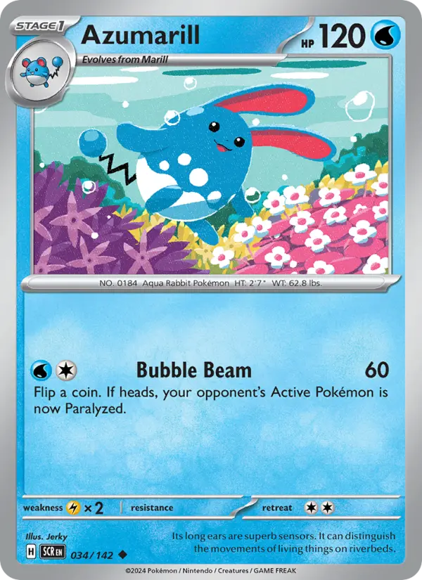 Azumarill, Pokémon card