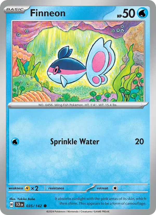 Finneon, Pokémon card