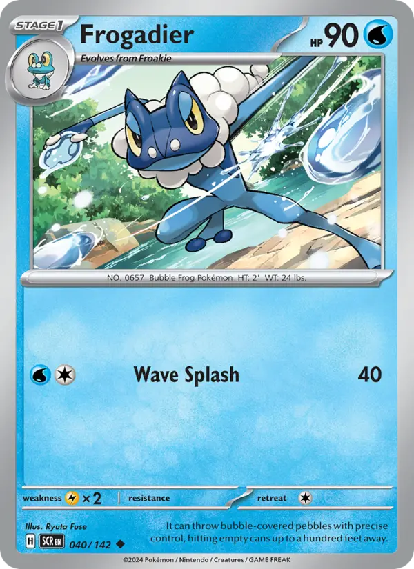 Frogadier, Pokémon card