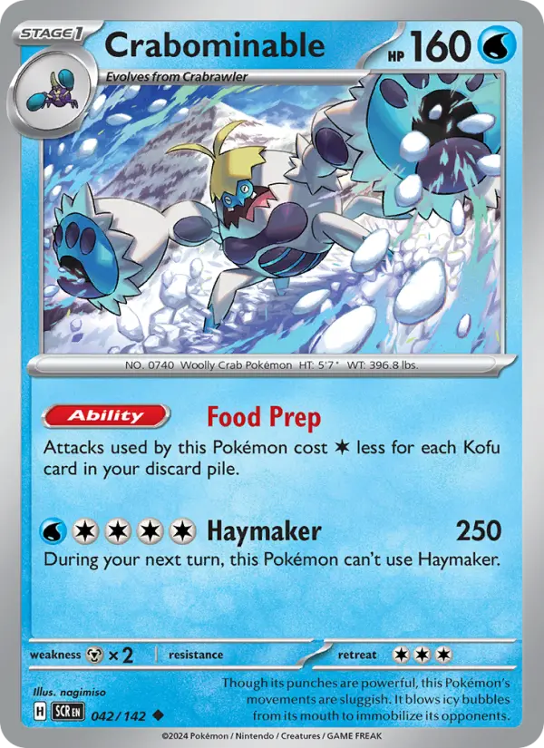 Crabominable, Pokémon card