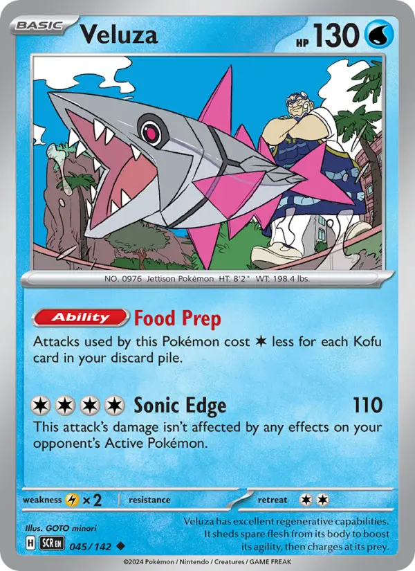 Veluza, Pokémon card