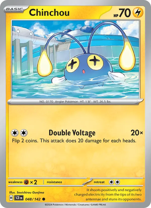 Chinchou, Pokémon card