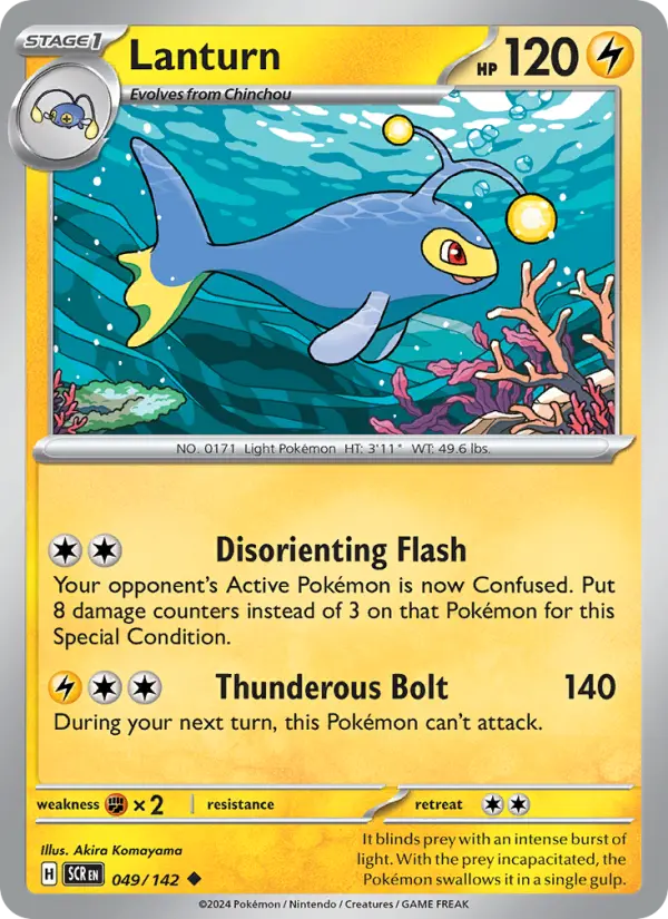 Lanturn, Pokémon card