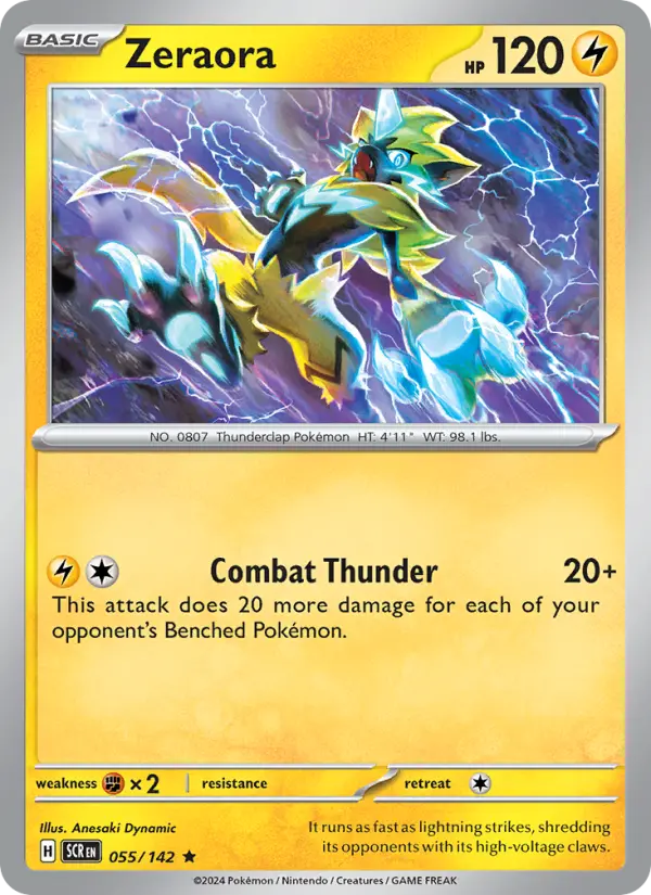 Zeraora, Pokémon card