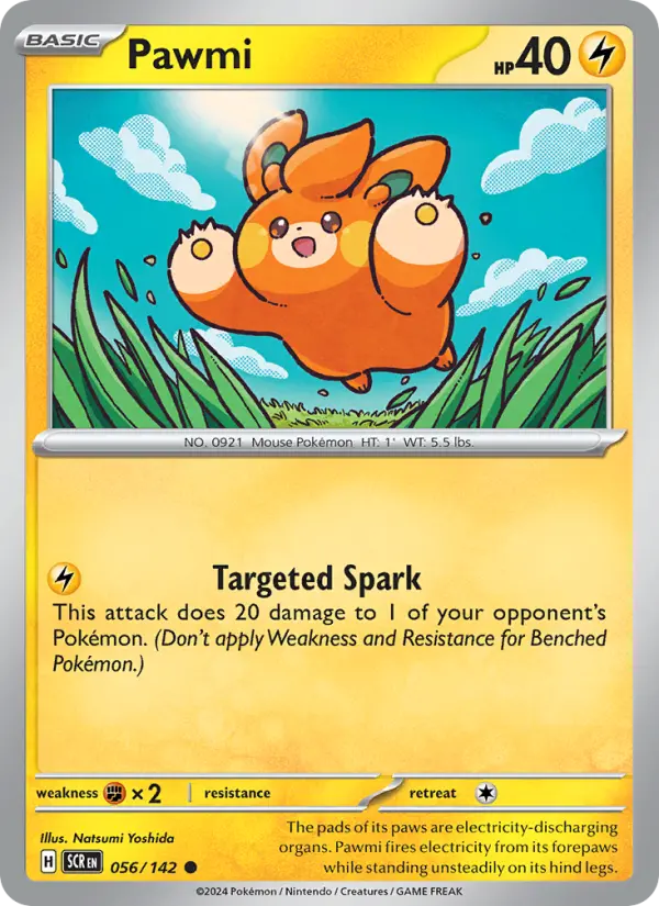 Pawmi, Pokémon card
