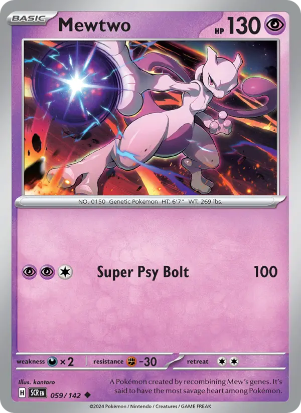 Mewtwo, Pokémon card