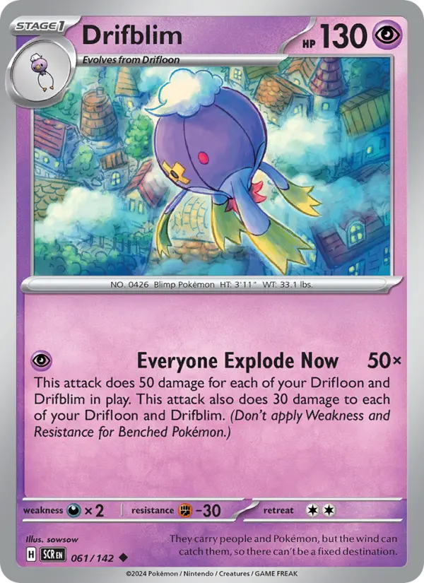 Drifblim, Pokémon card