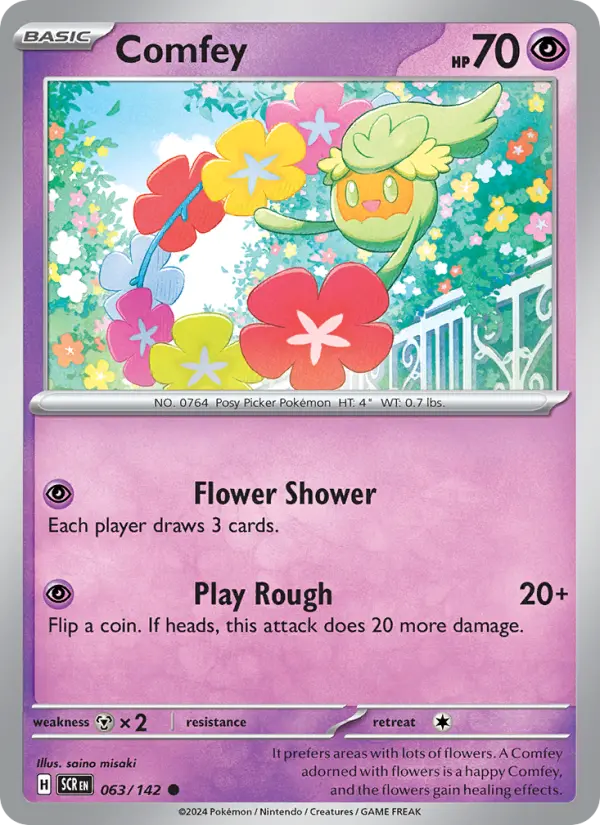 Comfey, Pokémon card