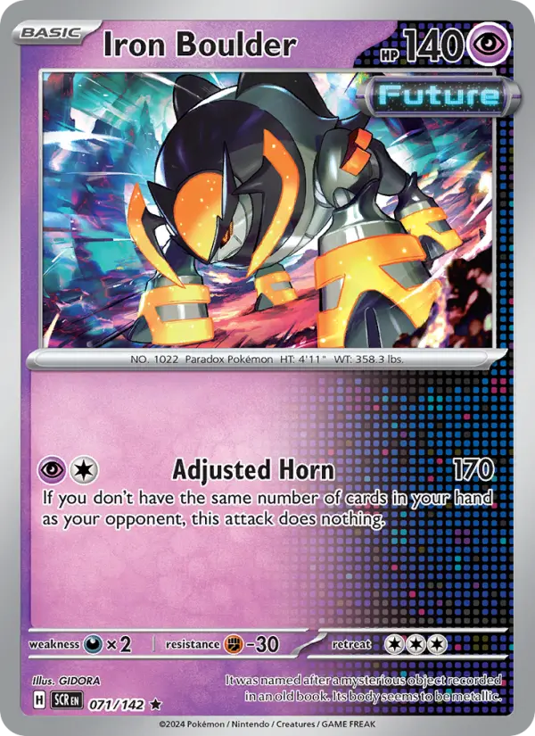 Iron Boulder, Pokémon card