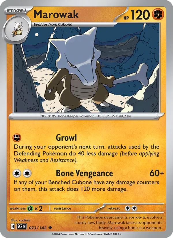 Marowak, Pokémon card