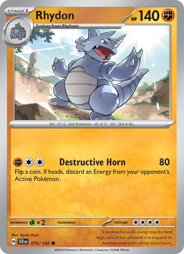 Rhydon, Pokémon card