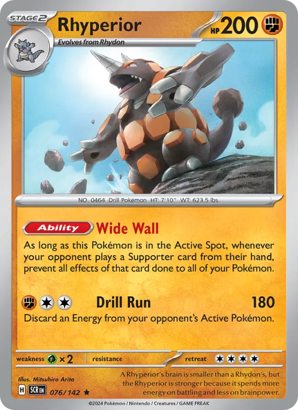 Rhyperior, Pokémon card