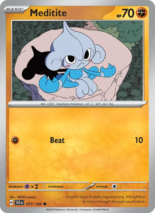 Meditite, Pokémon card