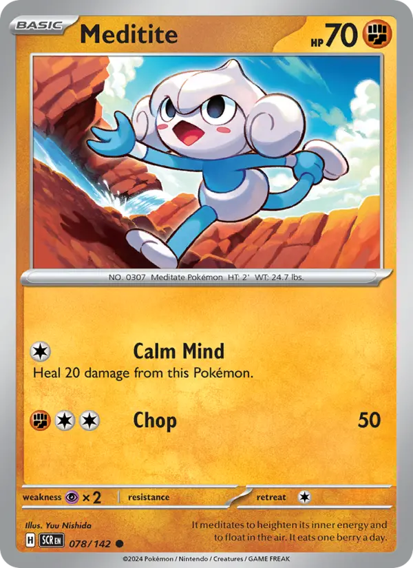 Meditite, Pokémon card