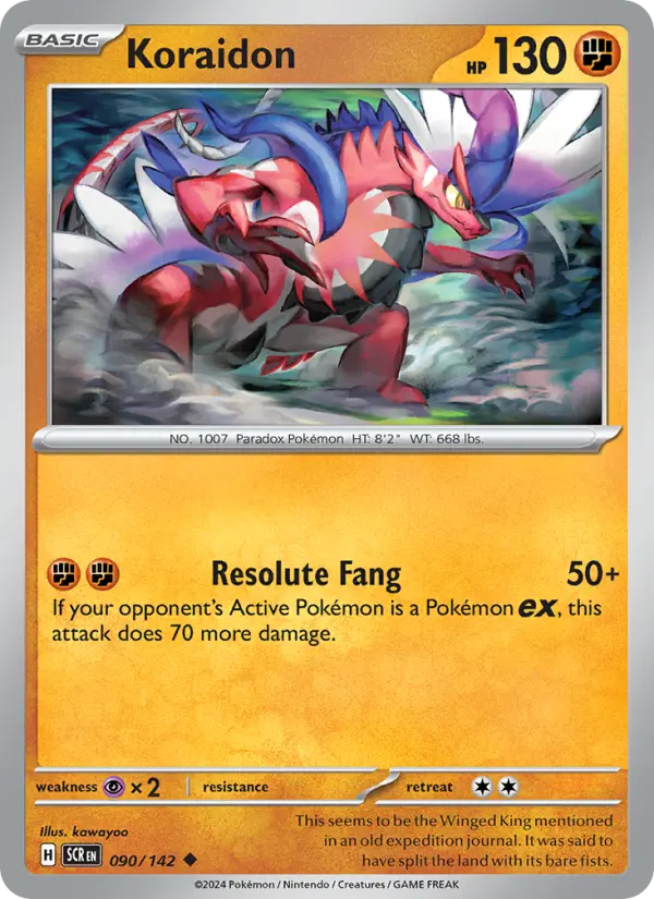 Koraidon, Pokémon card