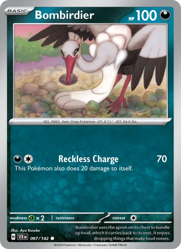 Bombirdier, Pokémon card