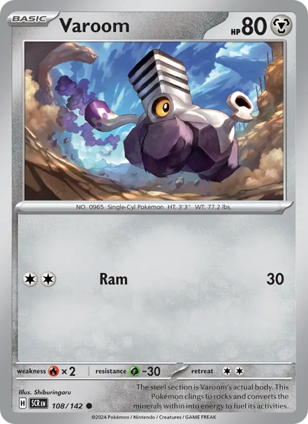 Varoom, Pokémon card