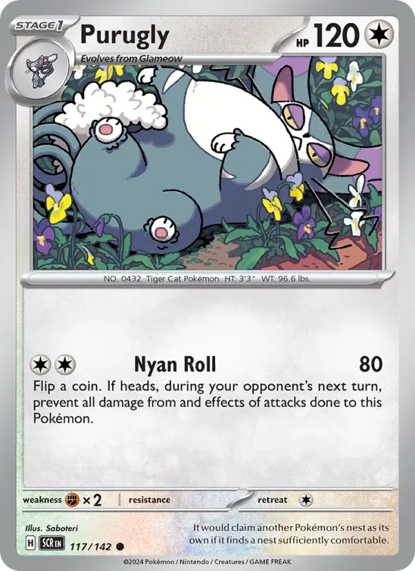 Purugly, Pokémon card
