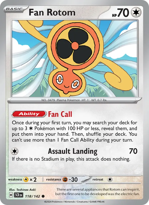 Fan Rotom, Pokémon card