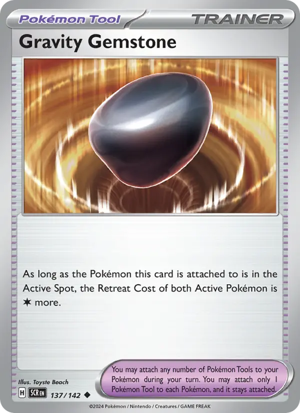 Gravity Gemstone, Pokémon card