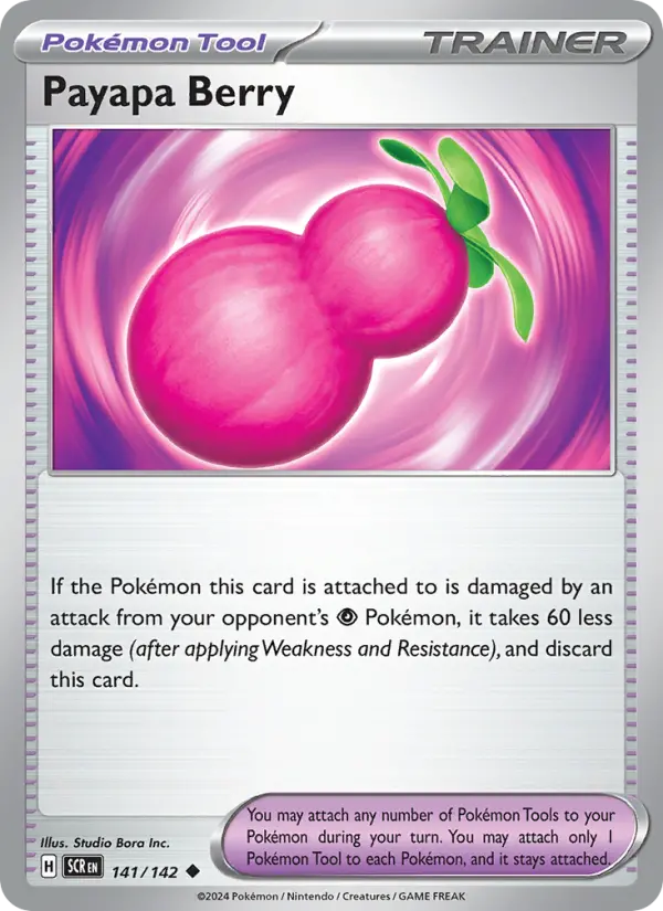 Payapa Berry, Pokémon card