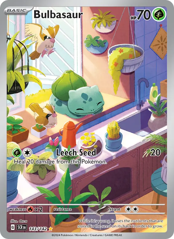 Bulbasaur, Pokémon card