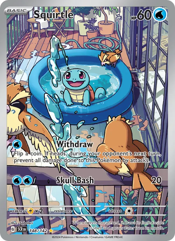 Squirtle, Pokémon card