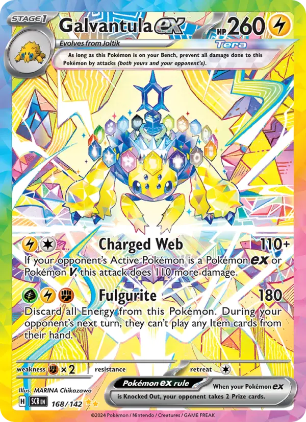 Galvantula ex, Pokémon card