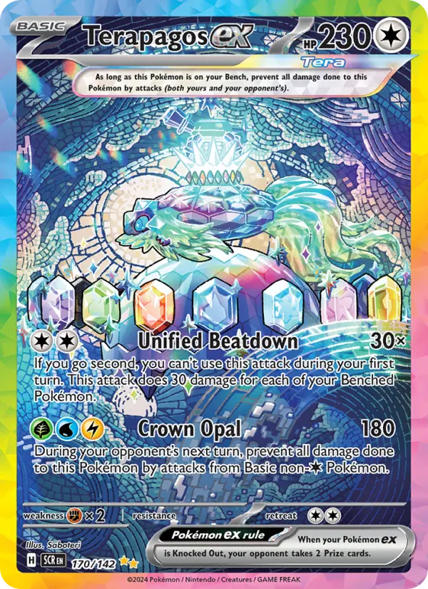 Terapagos ex, Pokémon card