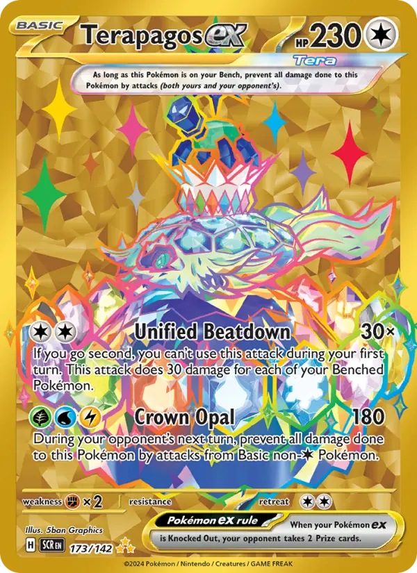 Terapagos ex, Pokémon card