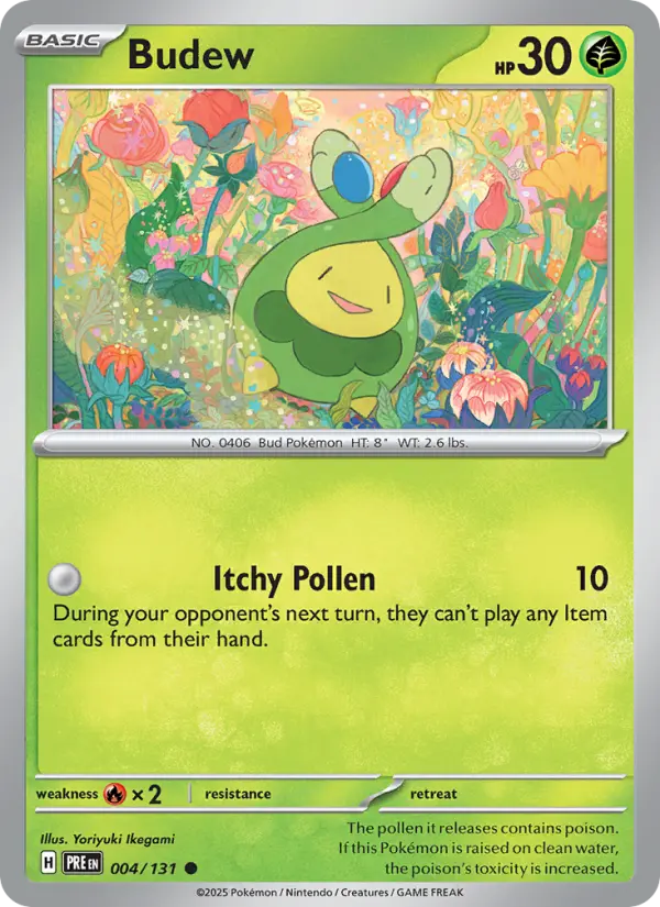 Budew, Pokémon card