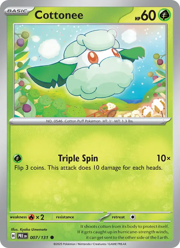 Cottonee, Pokémon card
