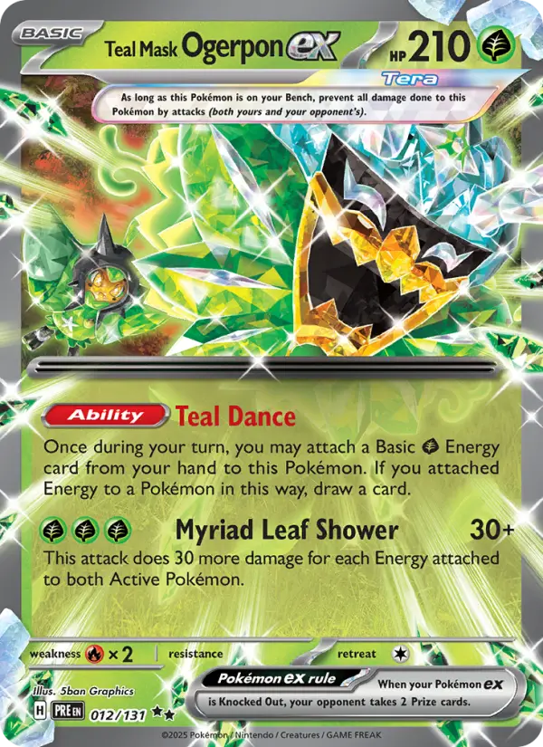 Teal Mask Ogerpon ex, Pokémon card