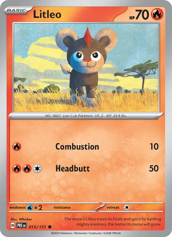 Litleo, Pokémon card