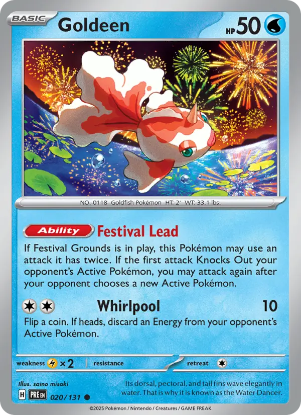 Goldeen, Pokémon card