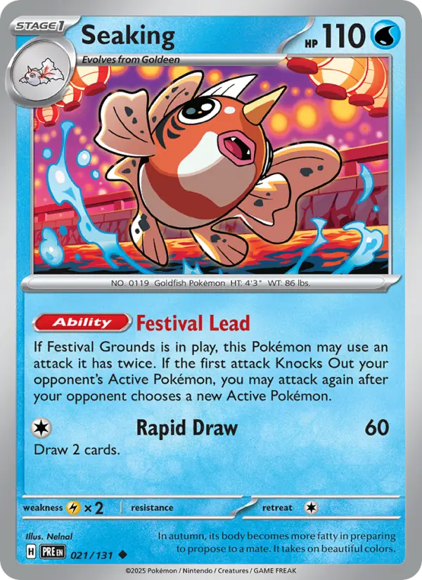 Seaking, Pokémon card
